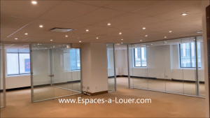 Superbe espace bureau murs de verre